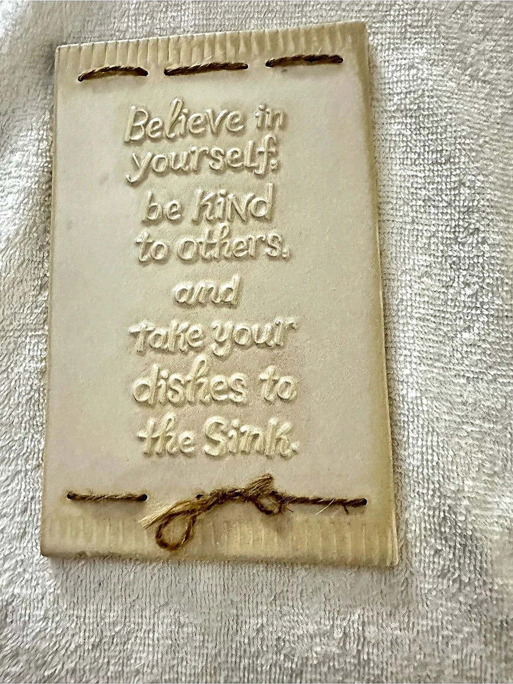 Vintage 5x8 By HMK
Inspirational Wall Plaque in Cream